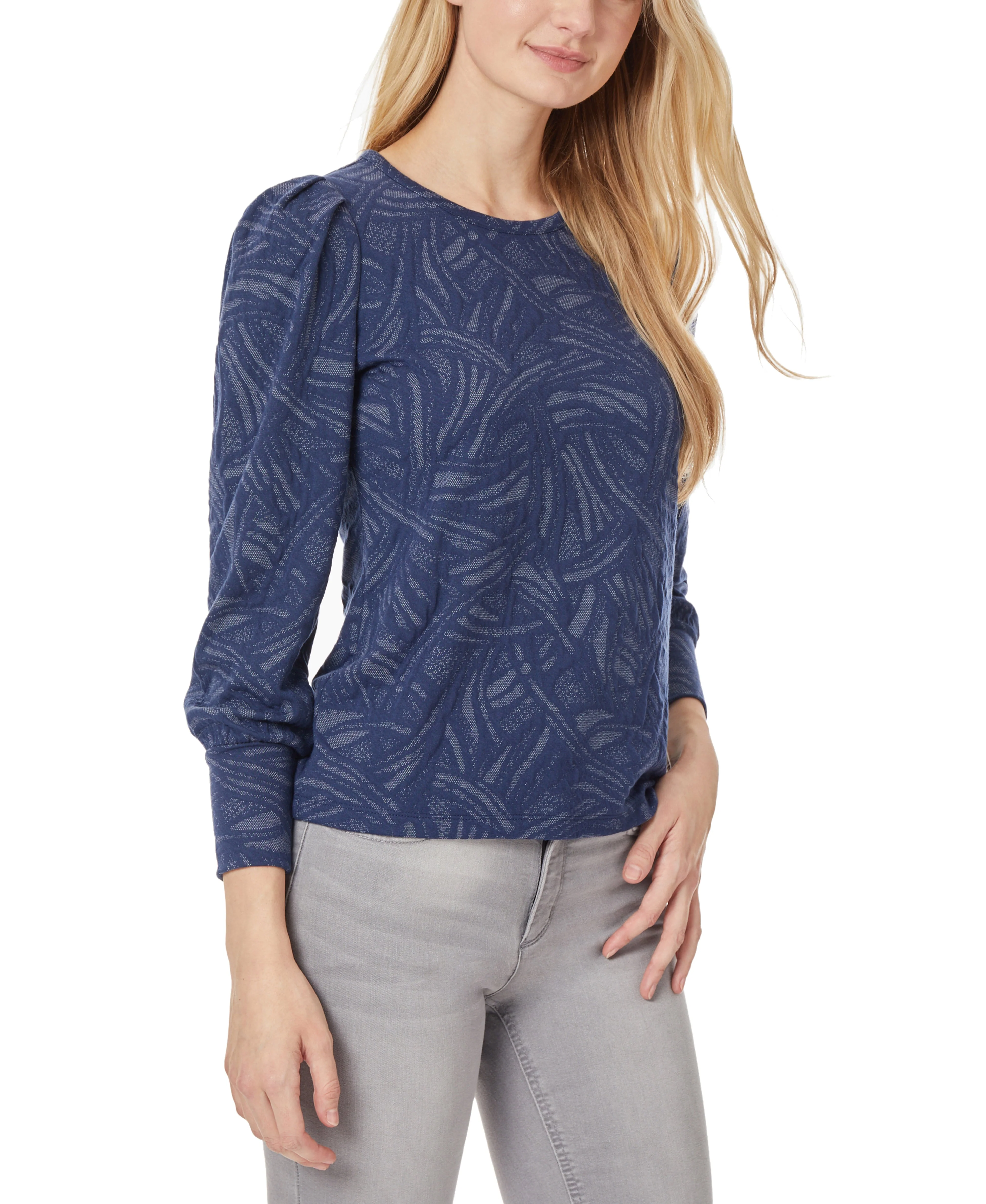 Puff Sleeve Scoop Neck Top - Image 4