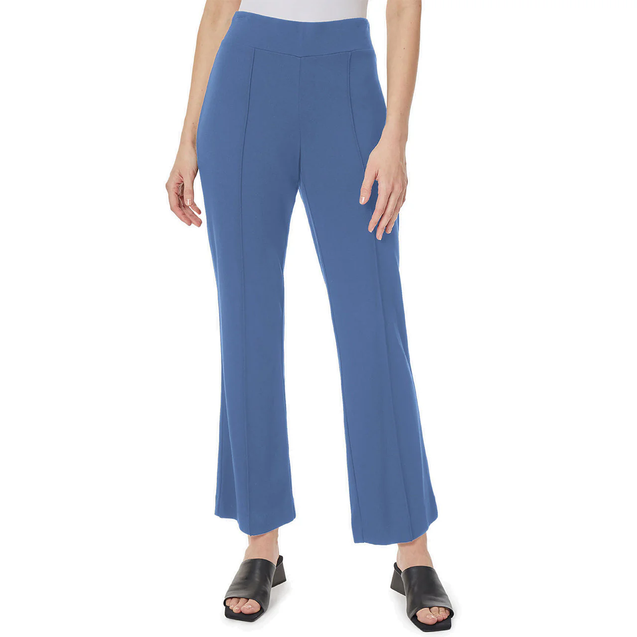 Pull-on Pintuck Knit Trousers - Image 2