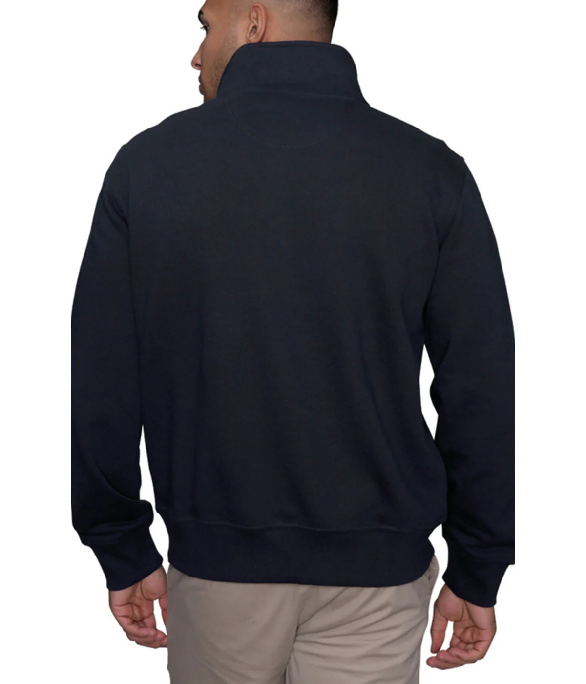 Quarter Zip Luxe Fleece Pullover Black - Image 2