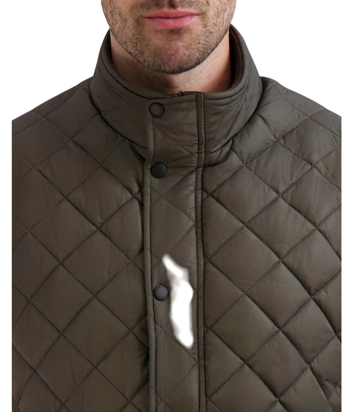 Quilted Vest Olive - Image 3