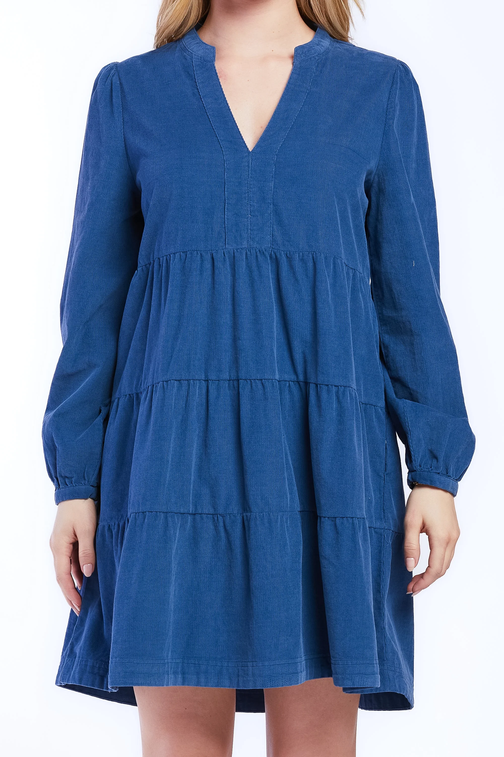 Sherin Long Sleeve Tiered Baby Doll Dress - Image 4