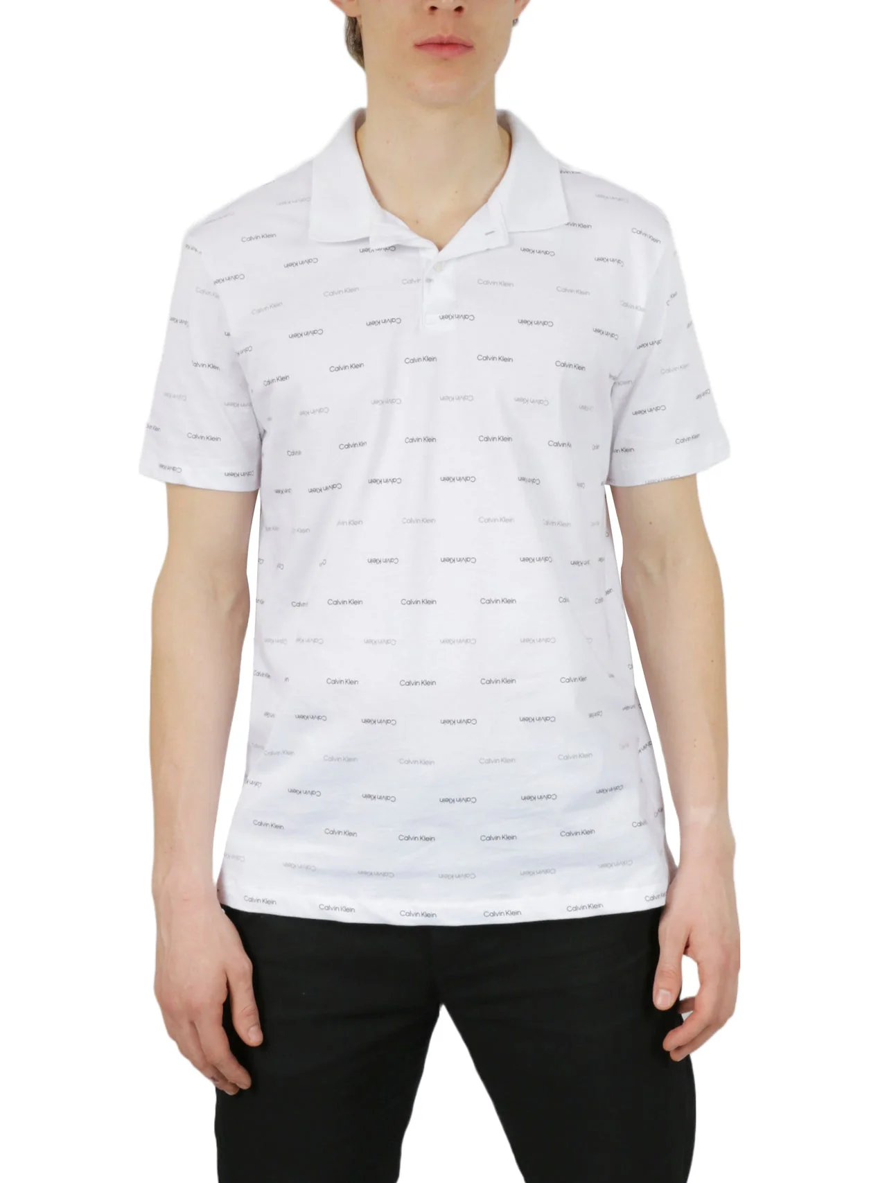 Short Sleeves Allover Print Polo - Image 4