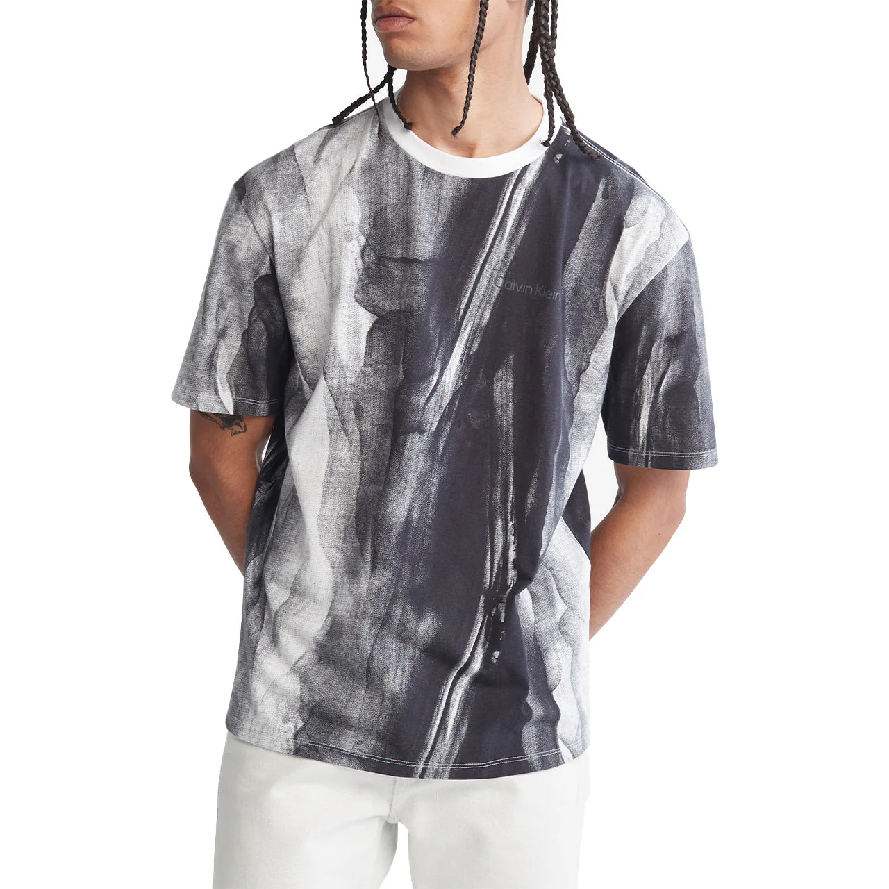 Short Sleeves Relaxed Aop Slub Tee - Image 5