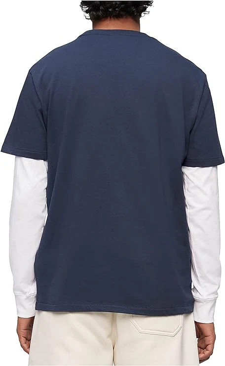 Short Sleeves Smooth Cotton Solid Crewneck Tee - Image 2