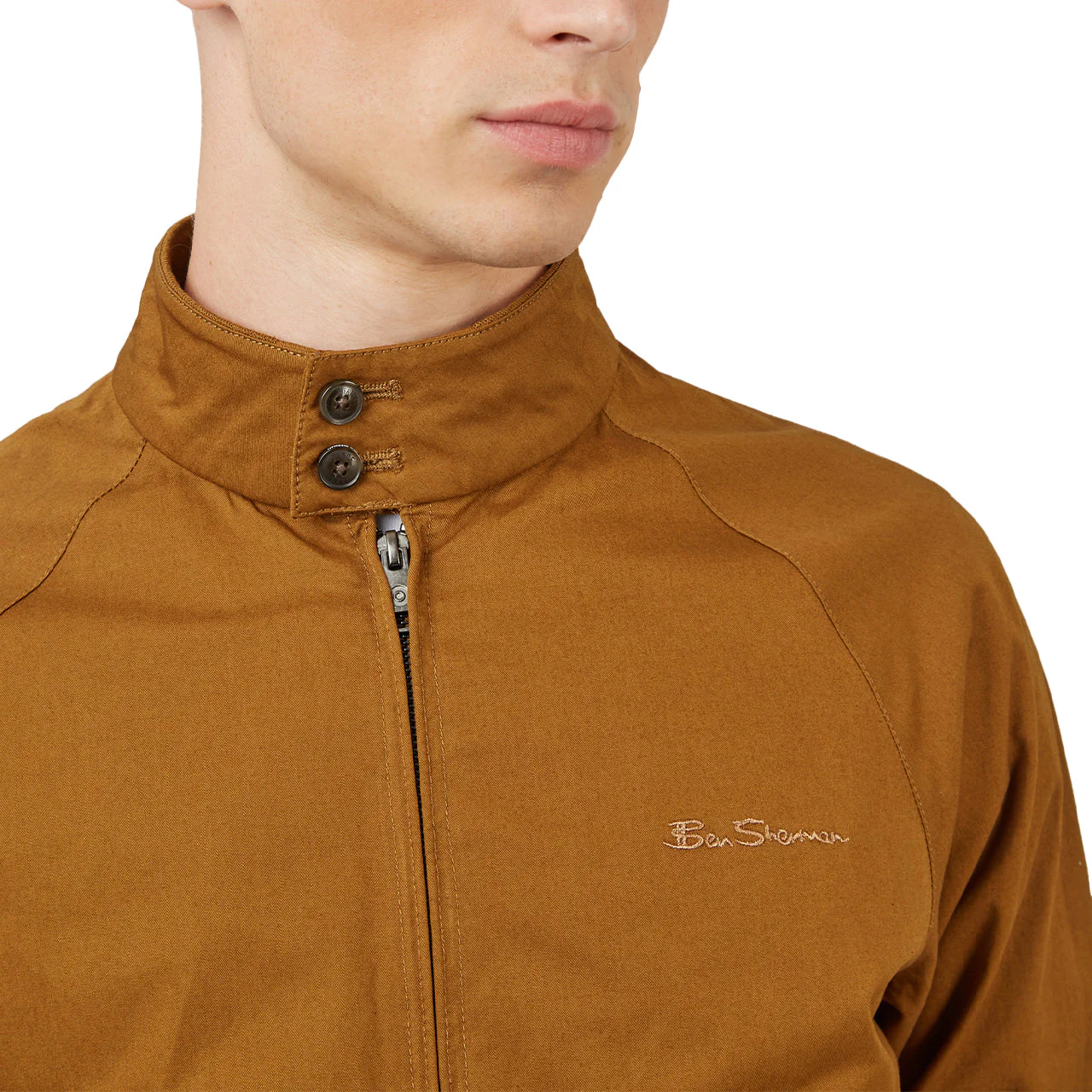 Signature Harrington Jacket with 2-Button Collar - Image 4