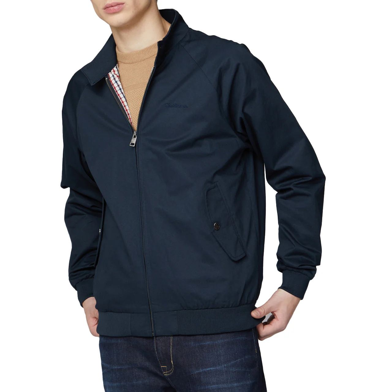 Signature Harrington Jacket with 2-Button Collar - Image 7