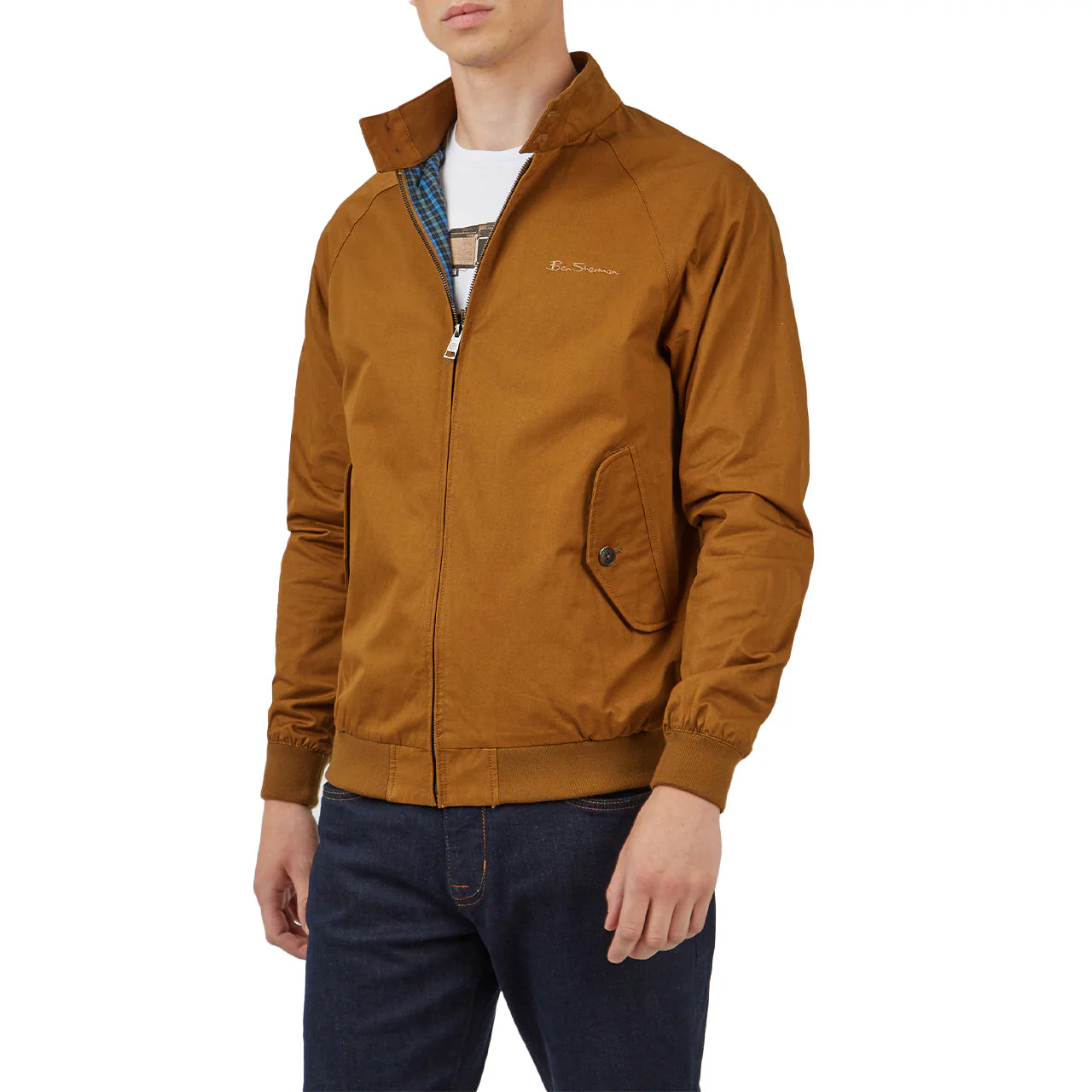 Signature Harrington Jacket with 2-Button Collar - Image 2