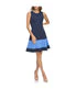 Sleeveless Fit & Flare Dress Navy Multi - Image 6