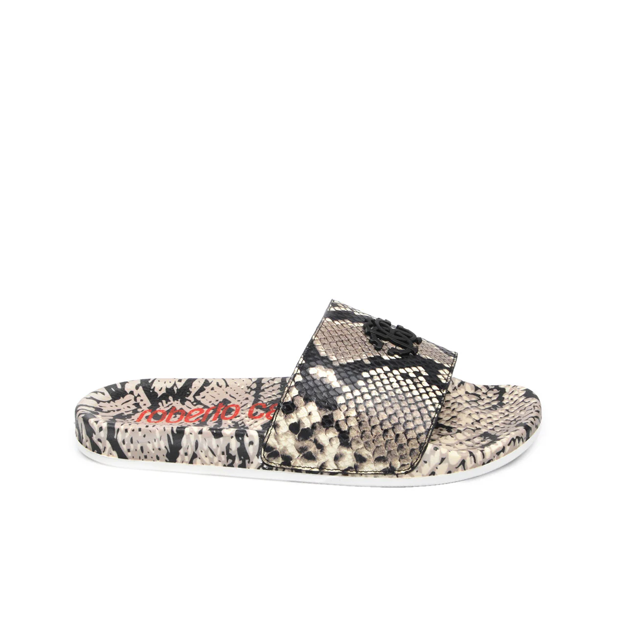 Snake Skin Leather Sport Slide - Image 3