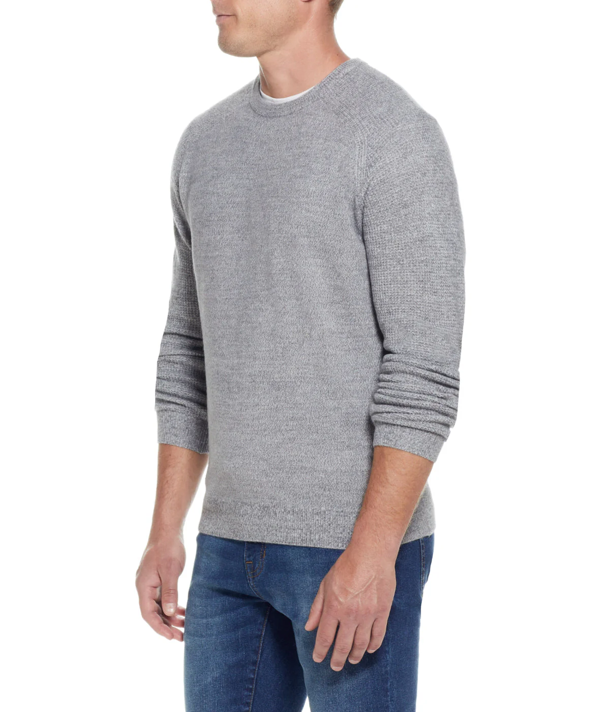 Soft Touch Crew Neck Sweater Gray Marl - Image 4
