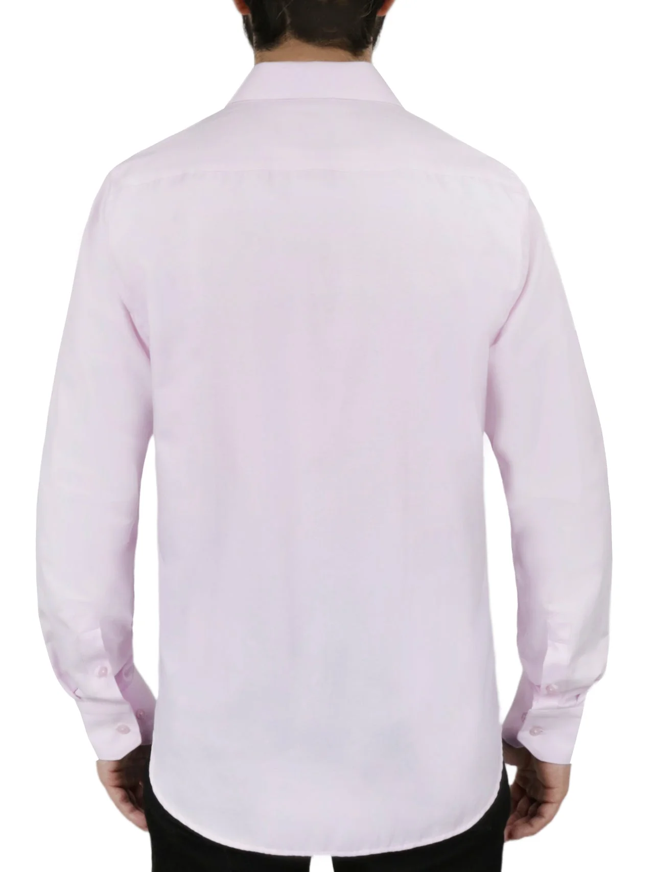 Solid Pink Dress Shirt - Image 4