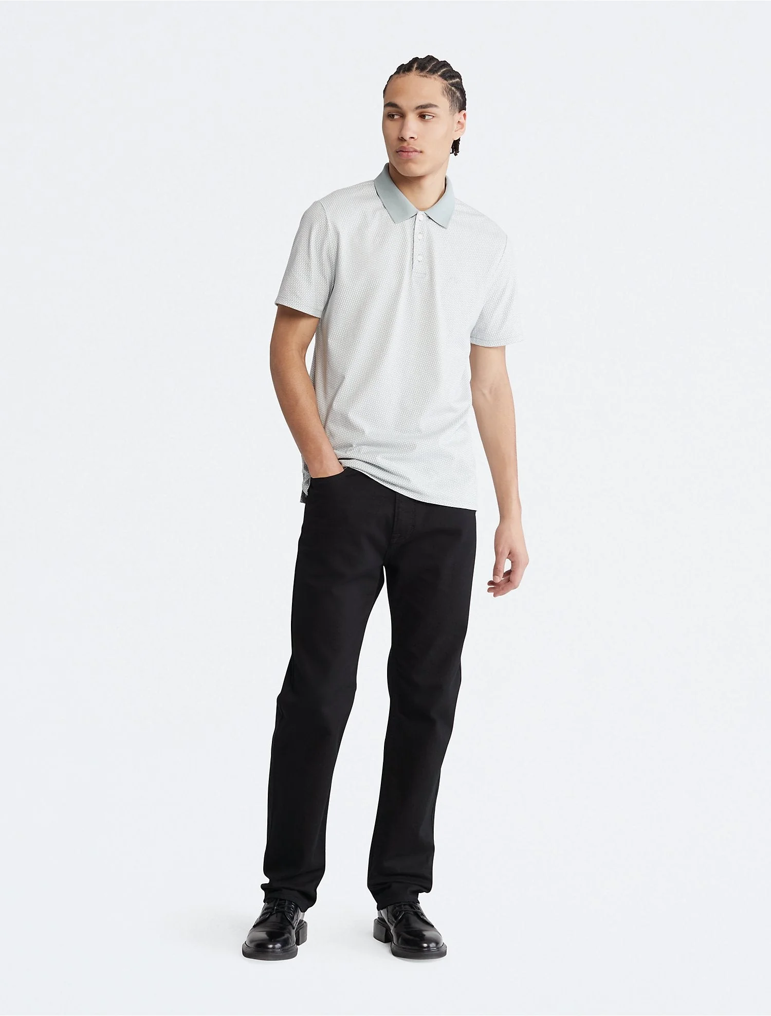 SS SMOOTH COTTON MINI GEO POLO - Image 3