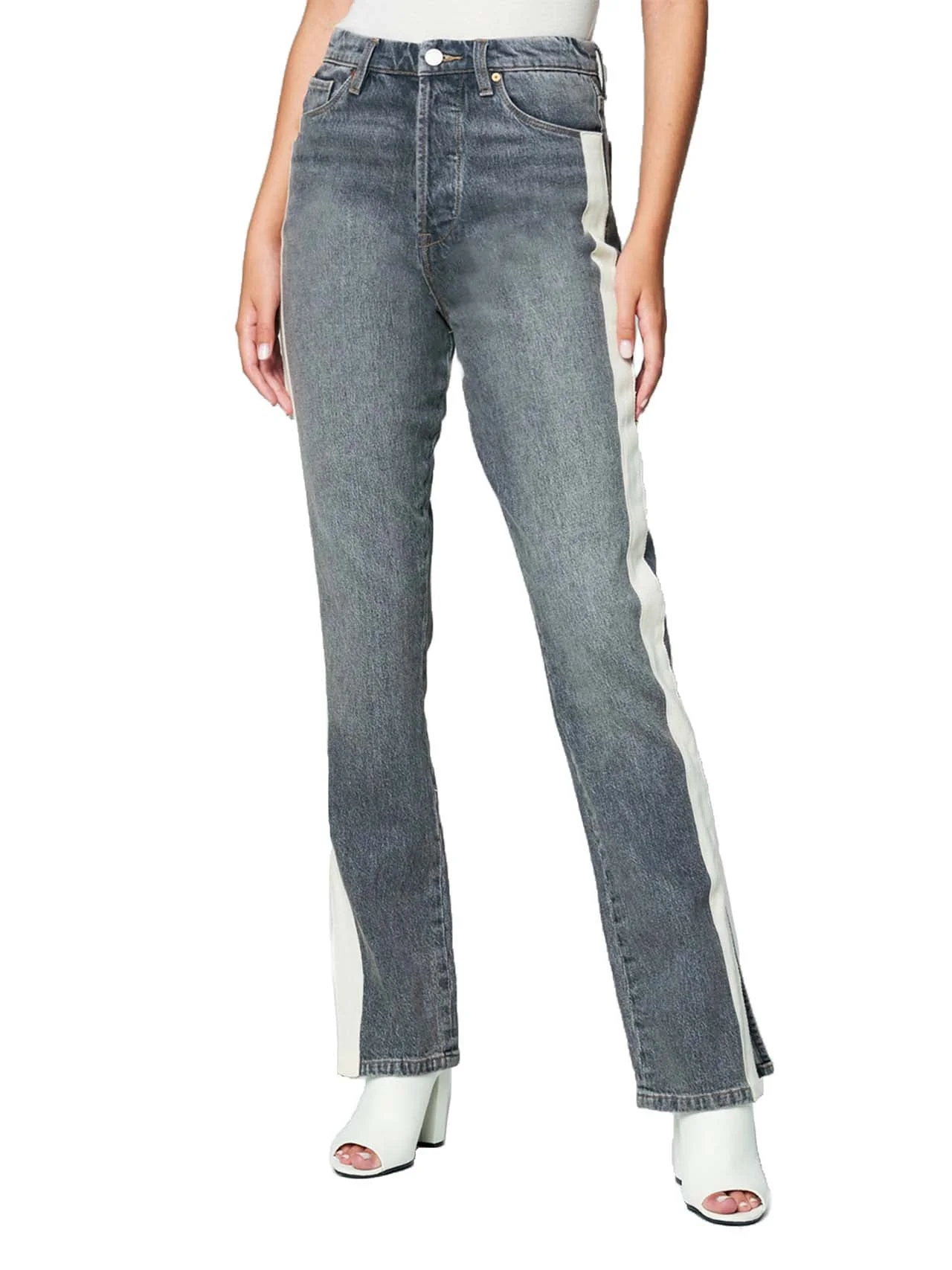 Split Hem Straight Leg Jeans - Image 2
