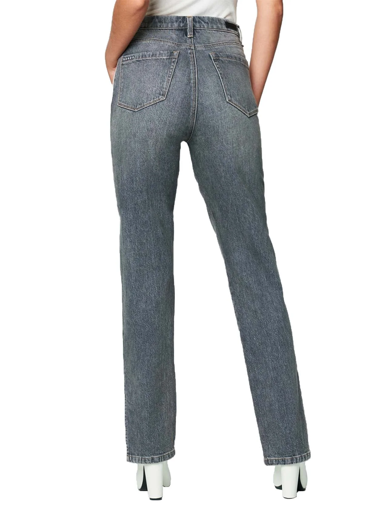 Split Hem Straight Leg Jeans - Image 3