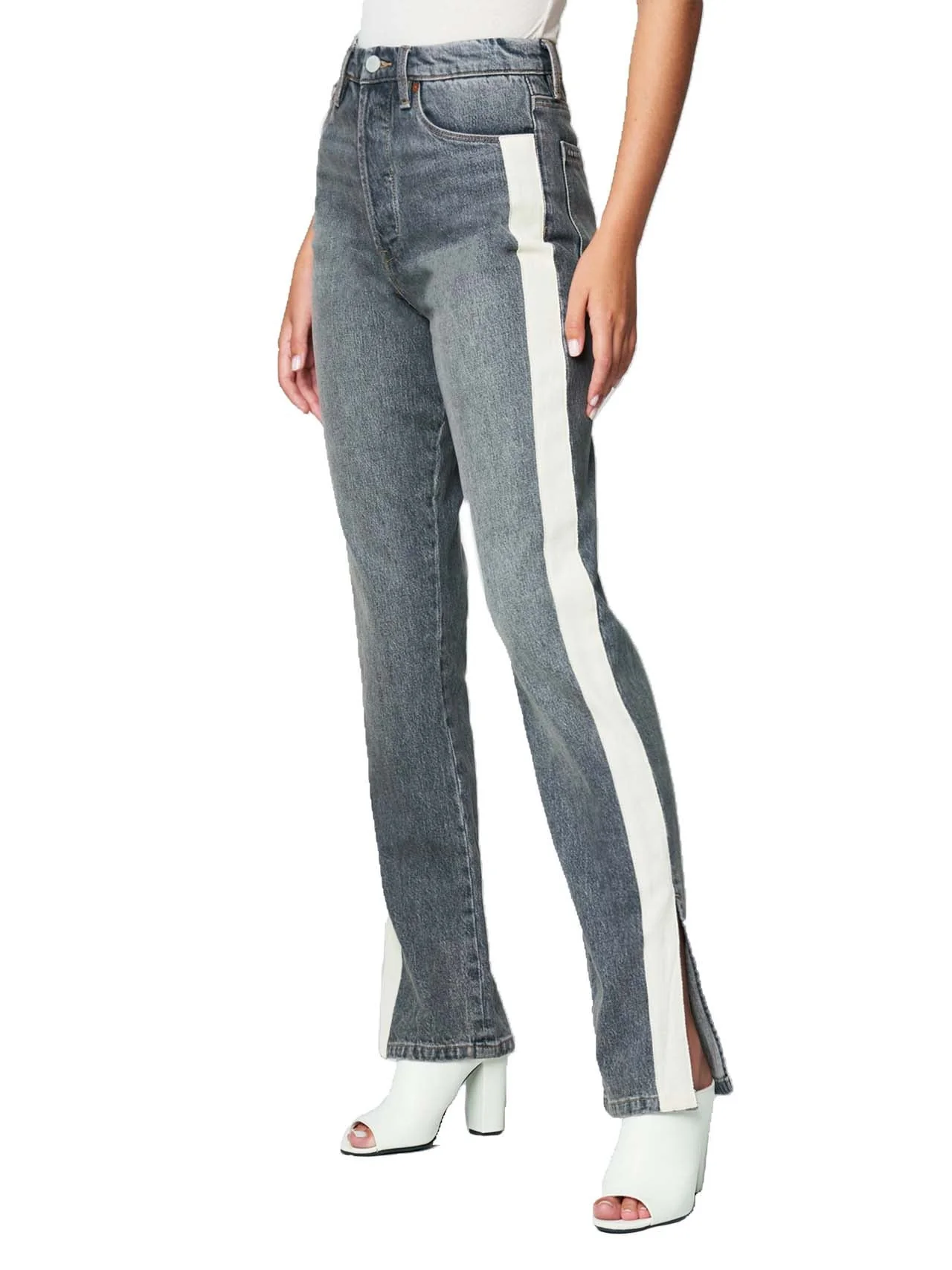Split Hem Straight Leg Jeans - Image 4