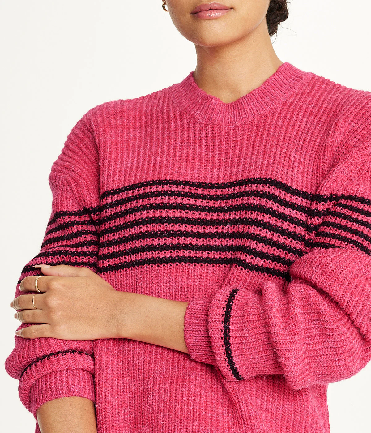 Striped Tunic Sweater - Image 4