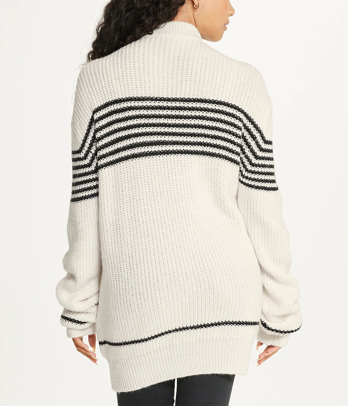 Striped Tunic Sweater - Image 2