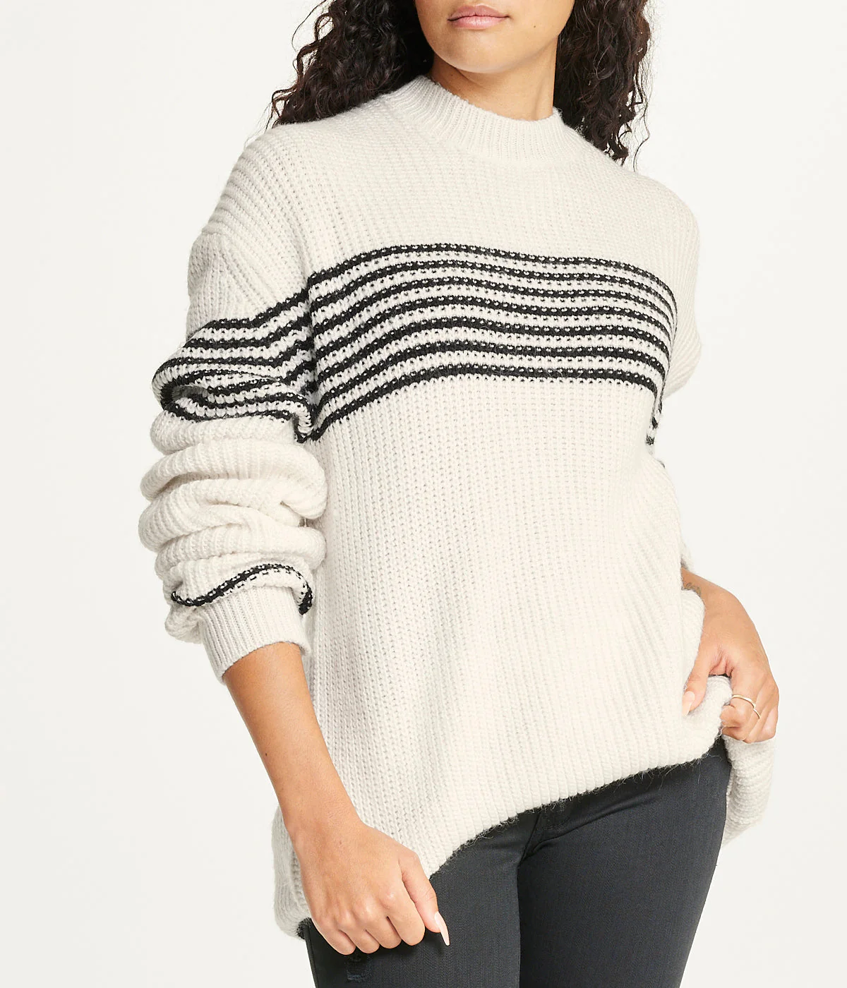 Striped Tunic Sweater - Image 5