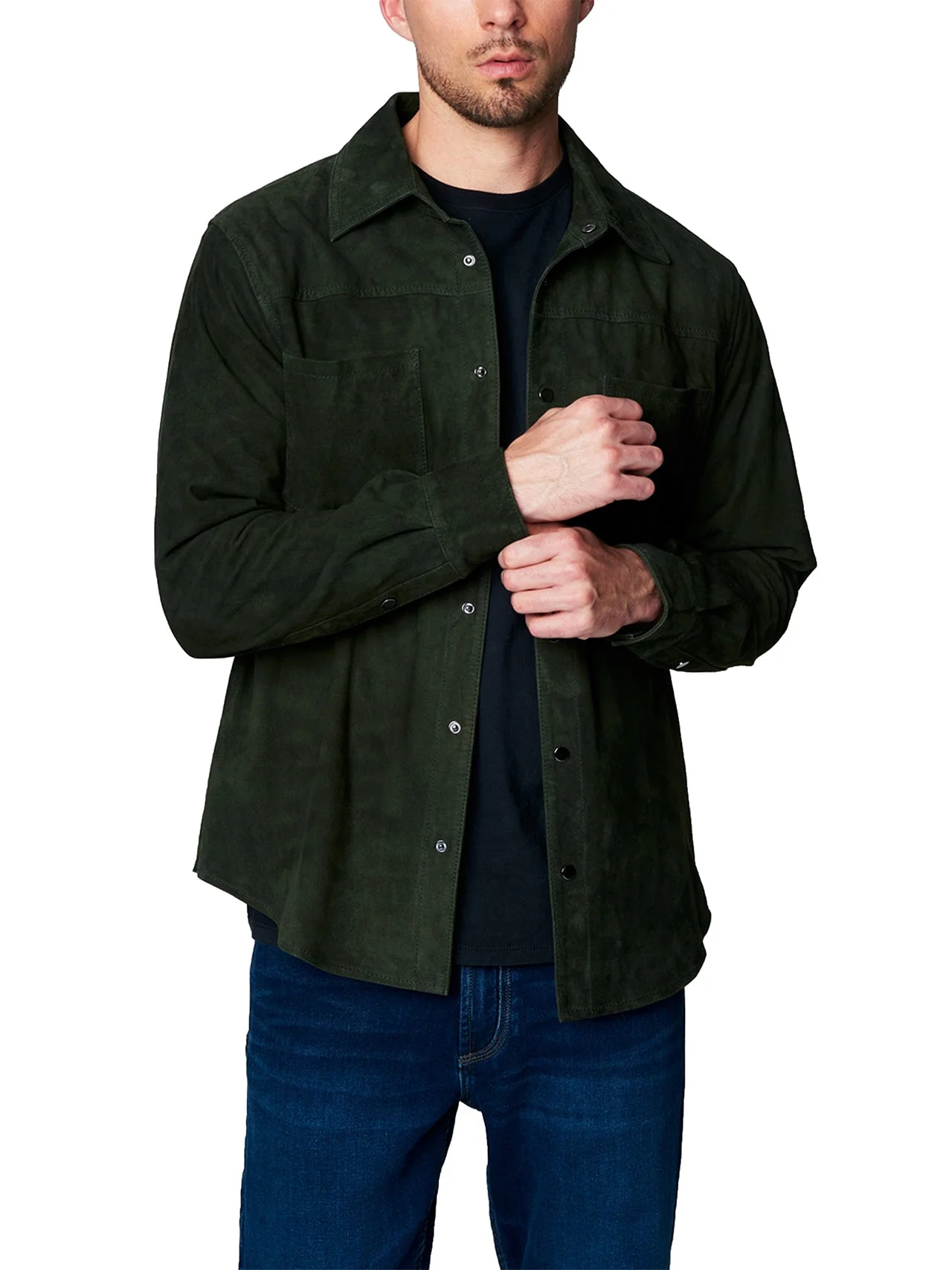 Suede Shirt Jacket - Image 2