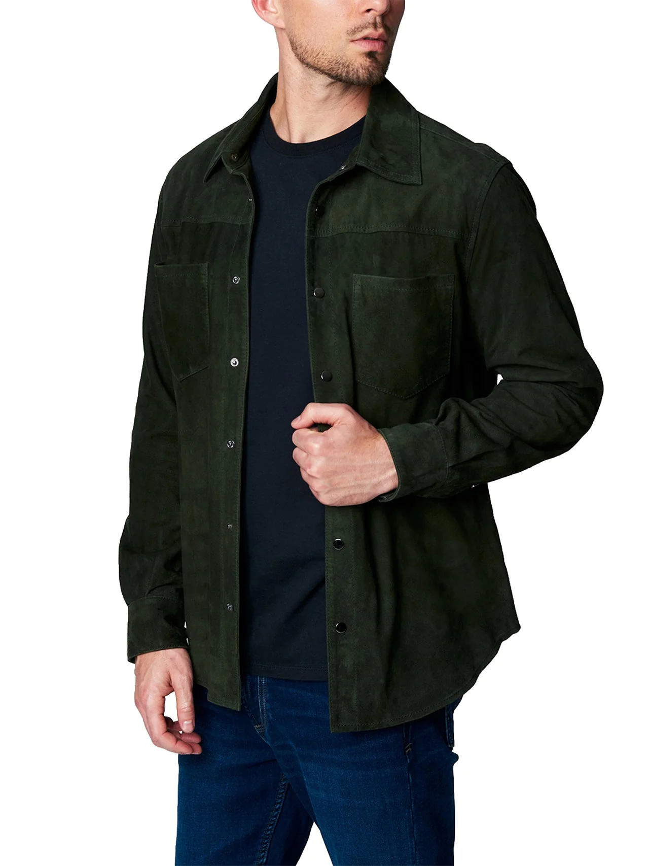 Suede Shirt Jacket - Image 4