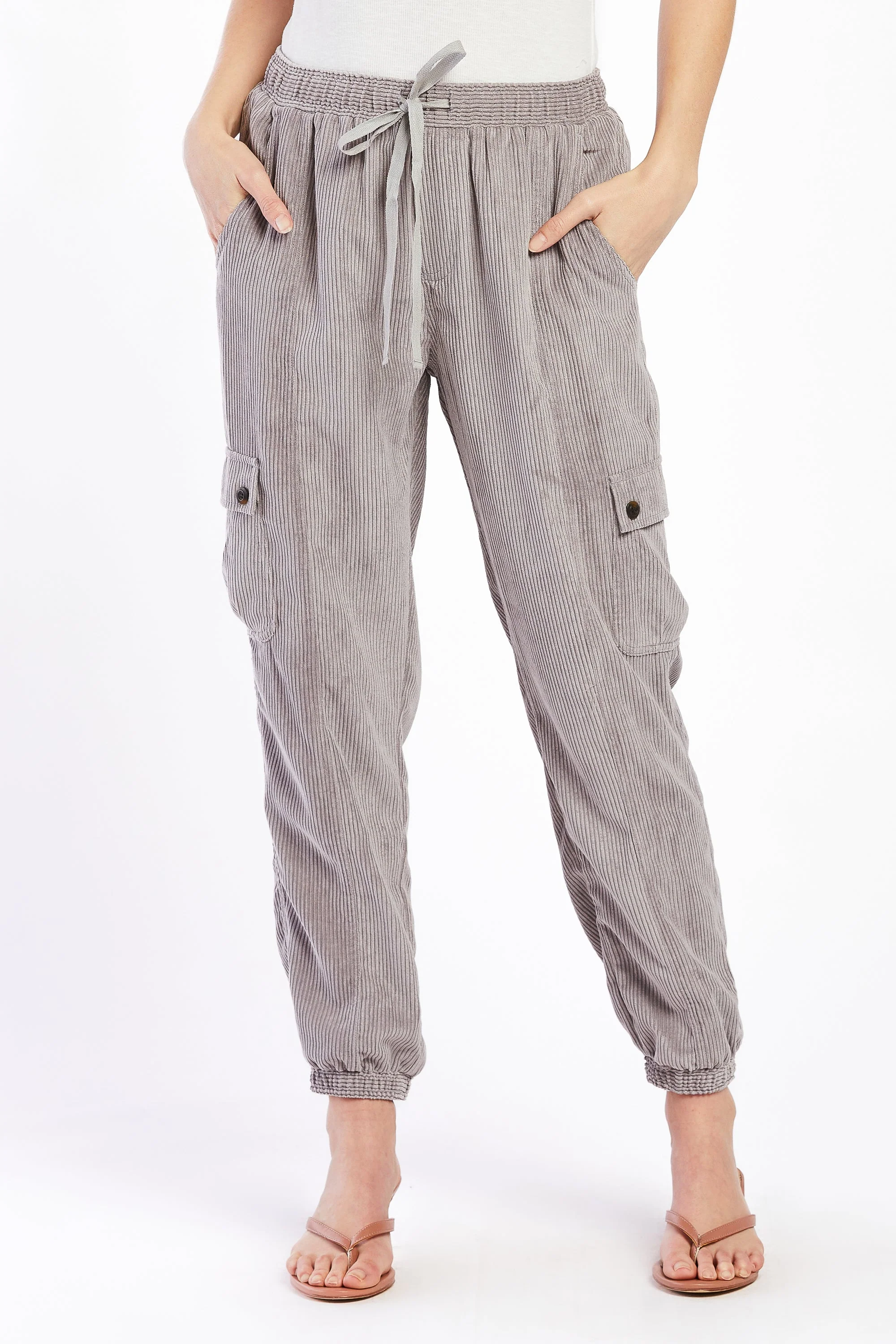 Sylvia Pull On Corduroy Jogger - Image 3