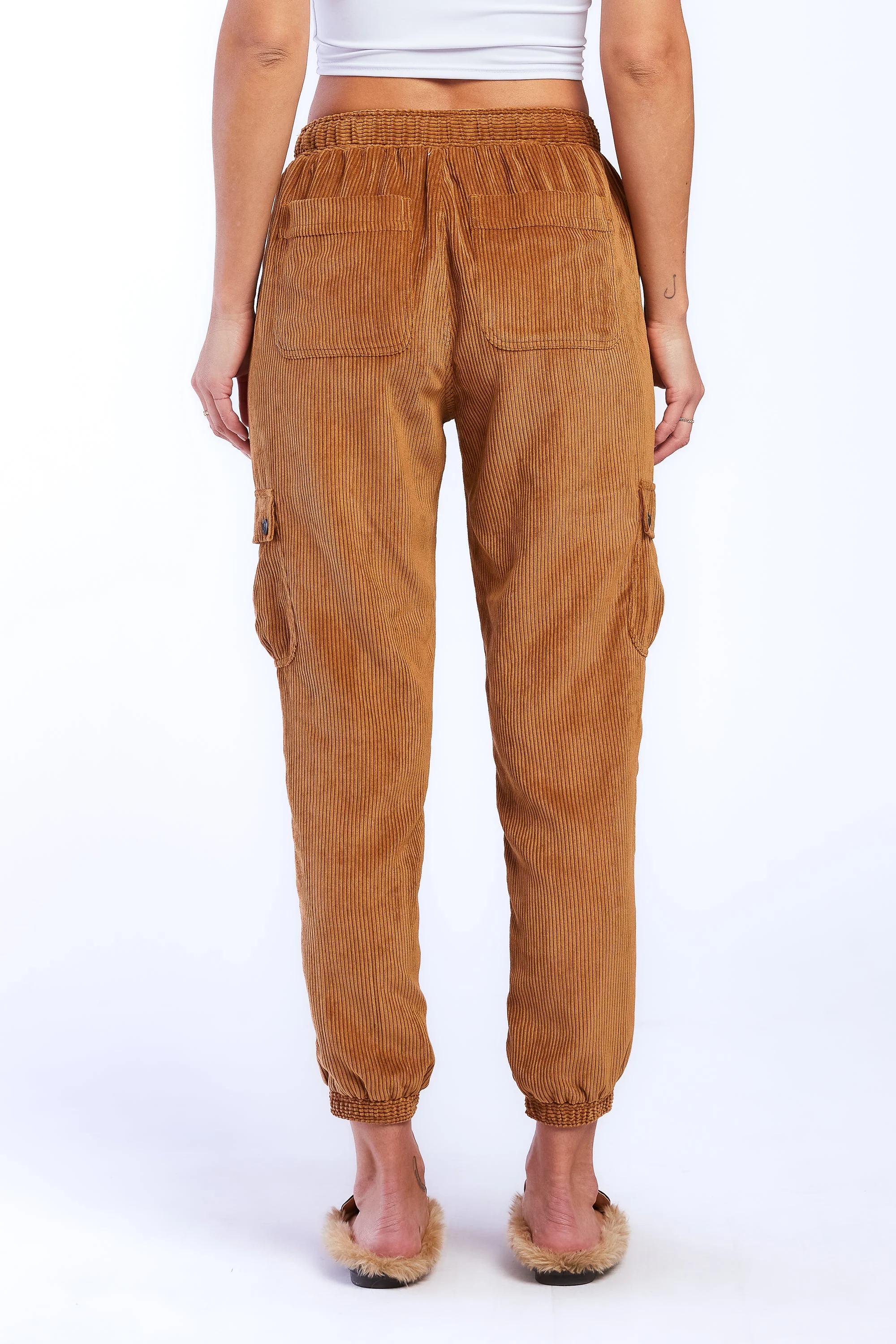 Sylvia Pull On Elastic Drawstring Cargo Jogger - Image 4