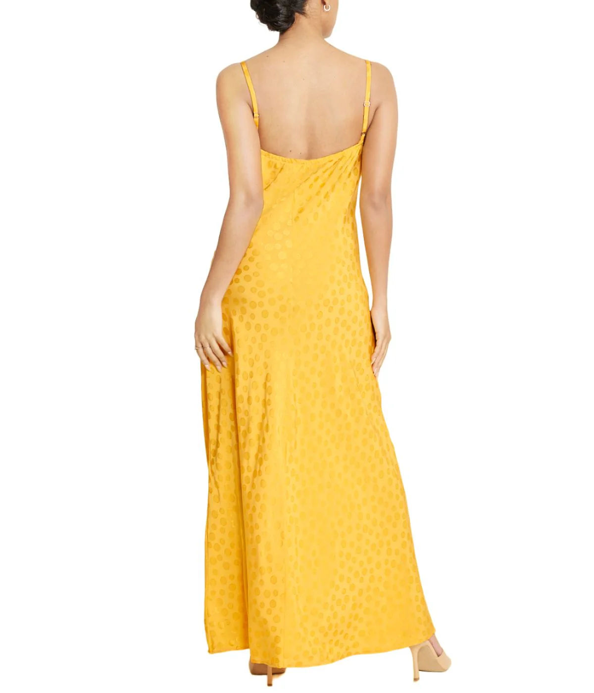 Tonal Patterned Charmeuse Dress - Image 17
