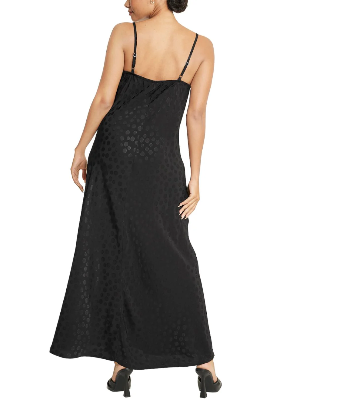 Tonal Patterned Charmeuse Dress - Image 2