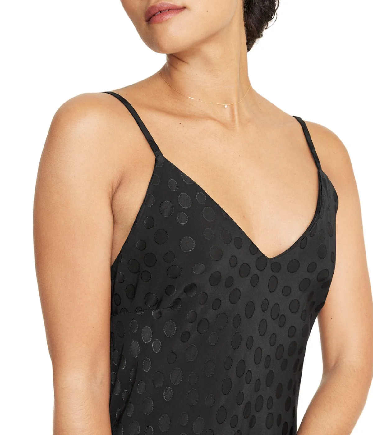 Tonal Patterned Charmeuse Dress - Image 4