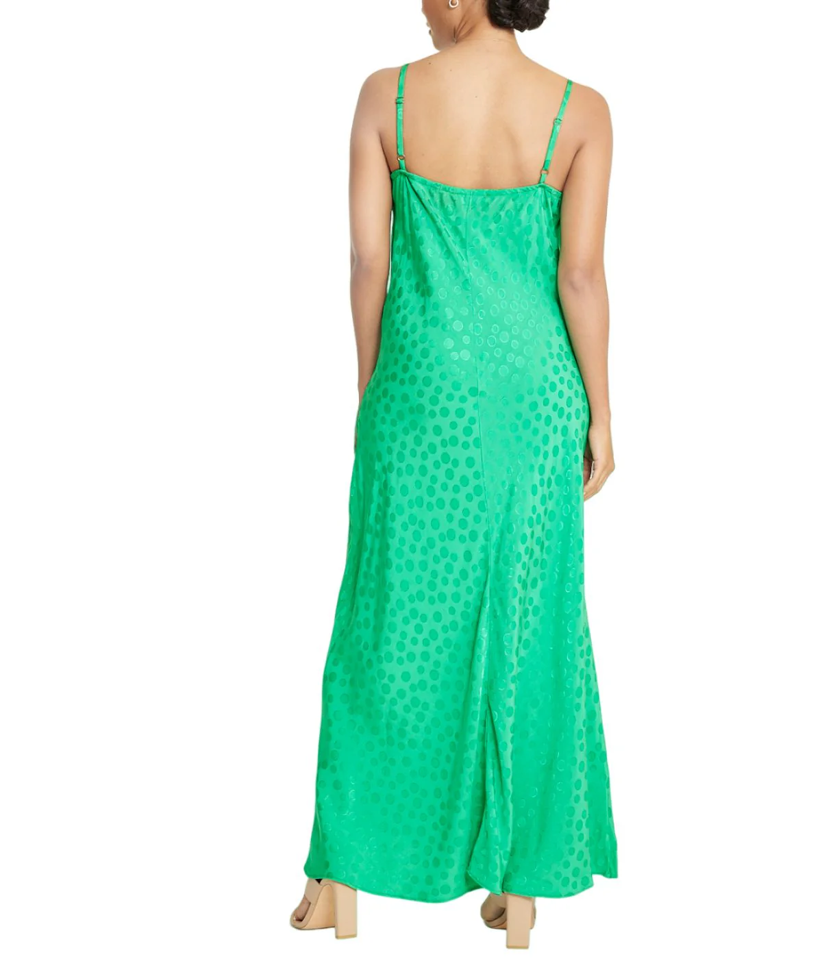 Tonal Patterned Charmeuse Dress - Image 7