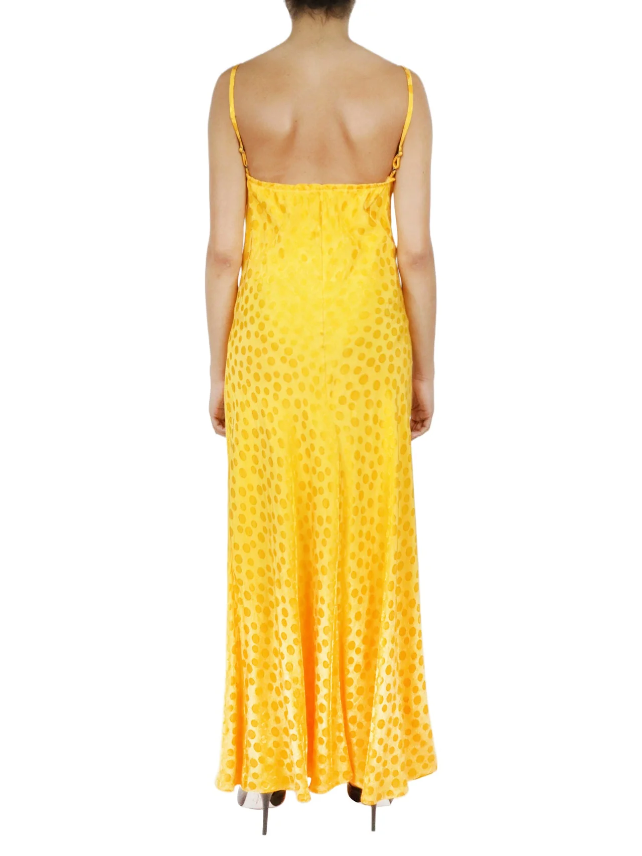 Tonal Patterned Charmeuse Dress - Image 6