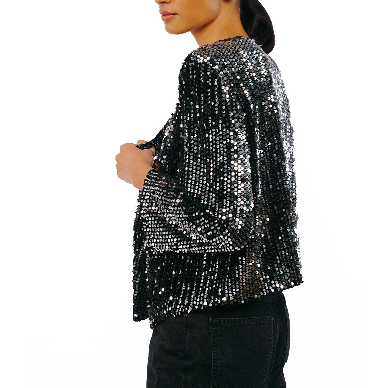 Umera Velvet Sequin Jacket - Image 3