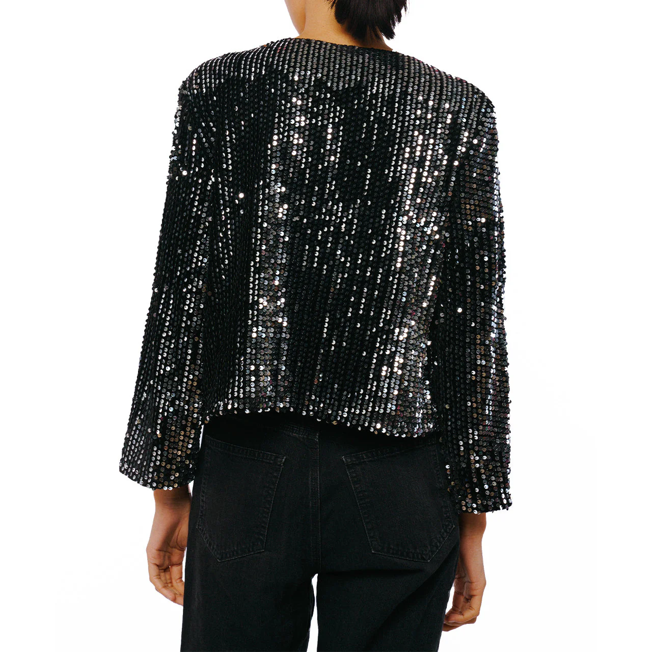 Umera Velvet Sequin Jacket - Image 4