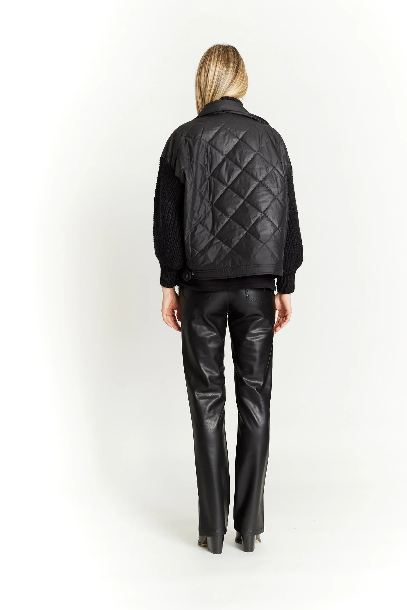 Vegan Bomber with Two Chest Pockets - Image 2