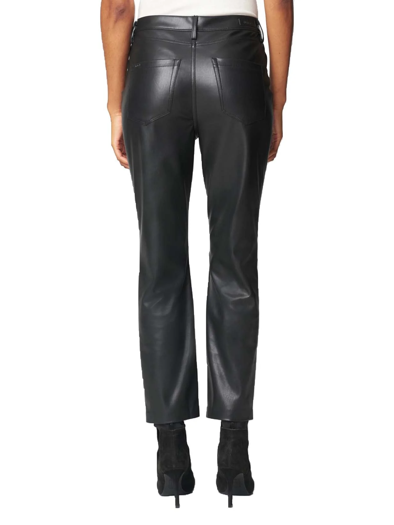 Vegan Leather High Rise Pants - Image 3