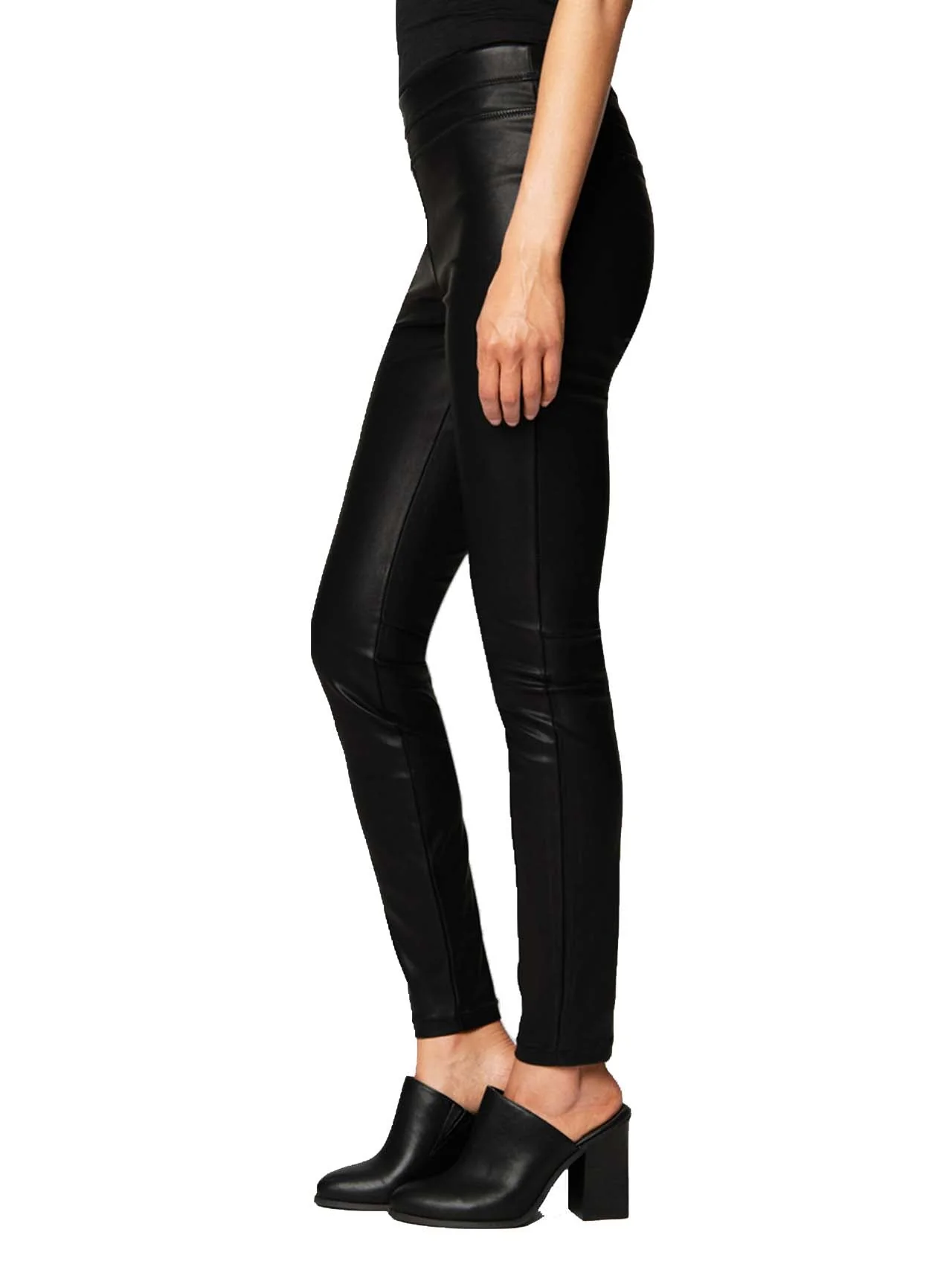 Vegan Leather Skinny Pants - Image 4