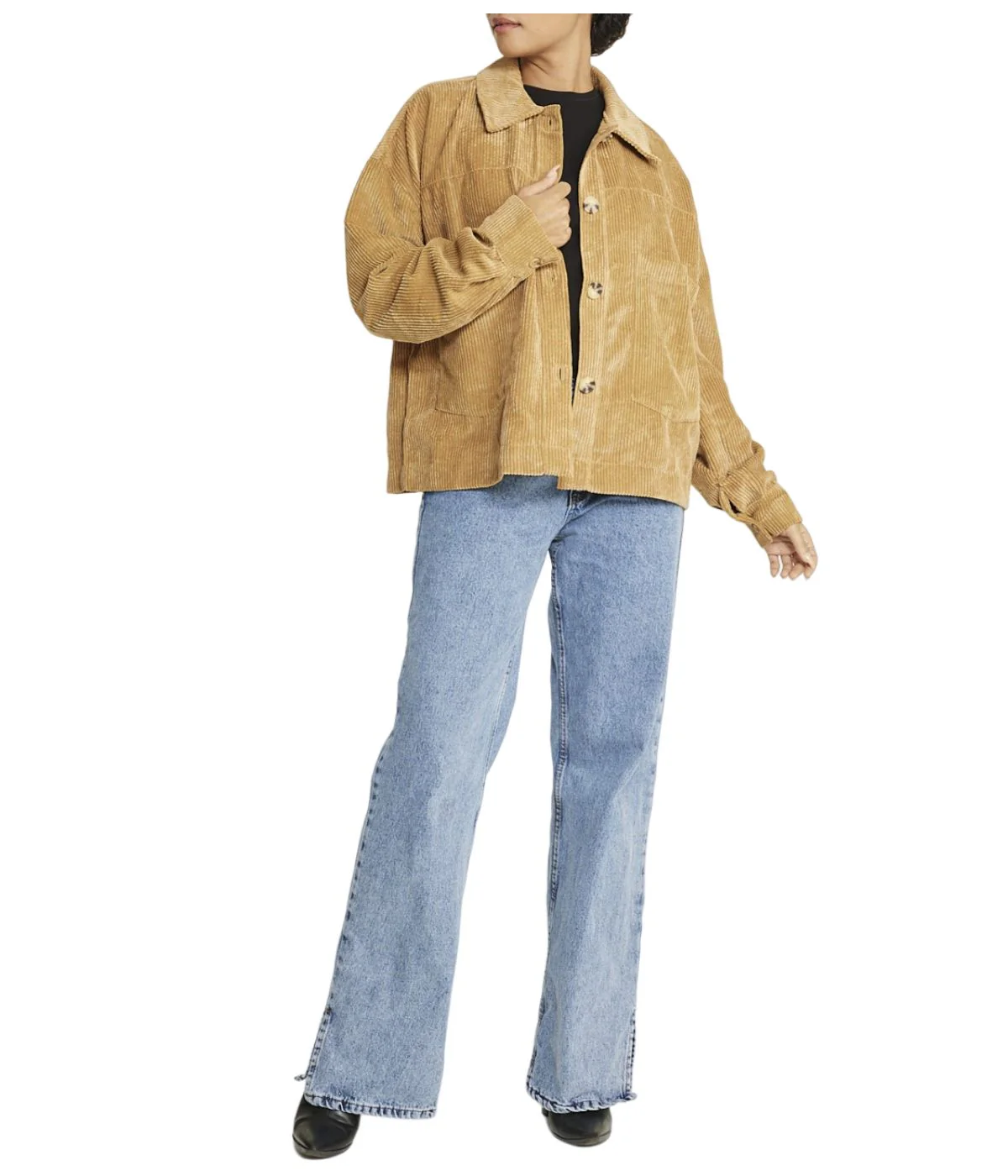 Velvet Corduroy Shacket - Image 9