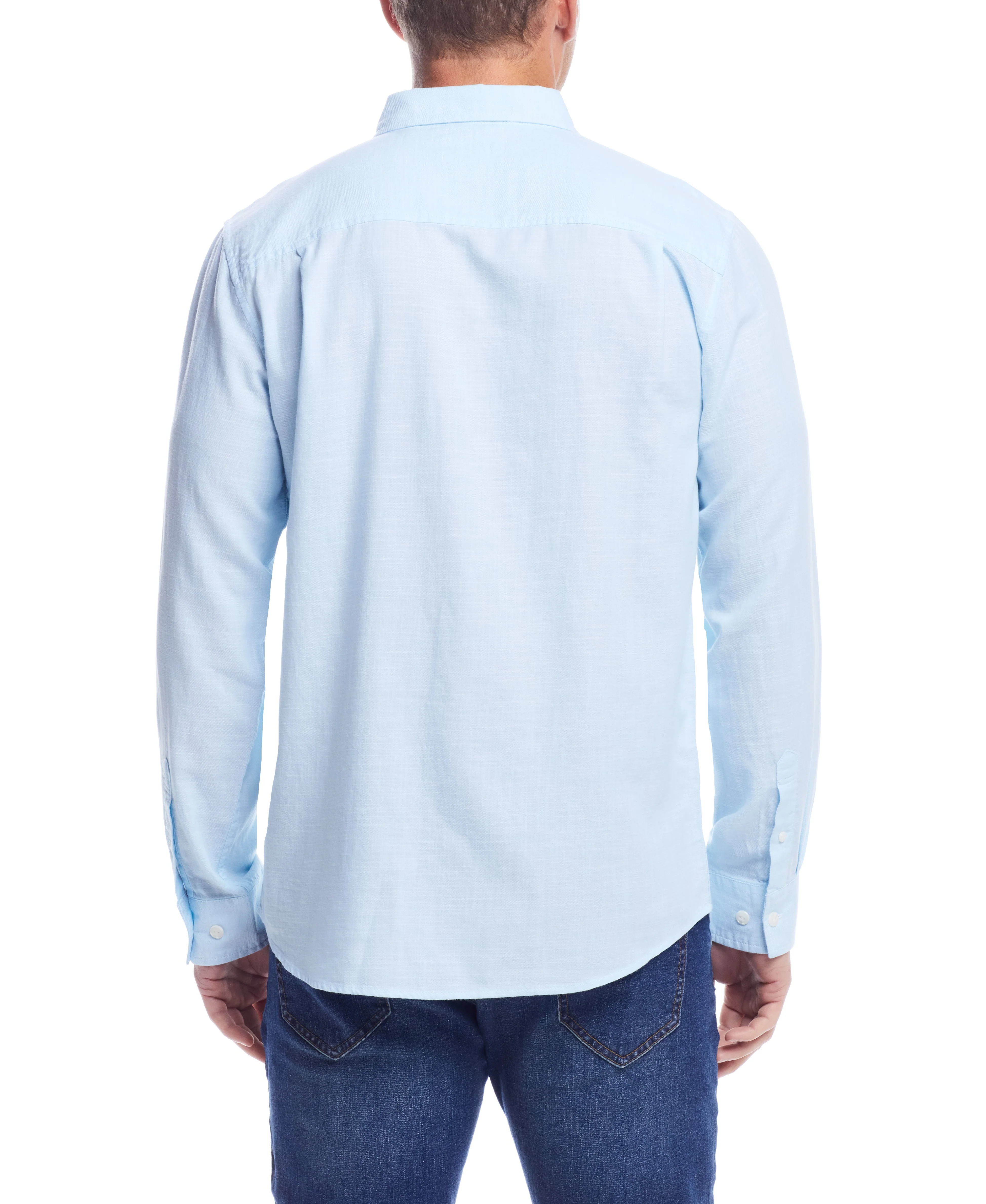 Weatherproof Vintage Men's L/S Solid Cotton Twill Shirt - Image 2