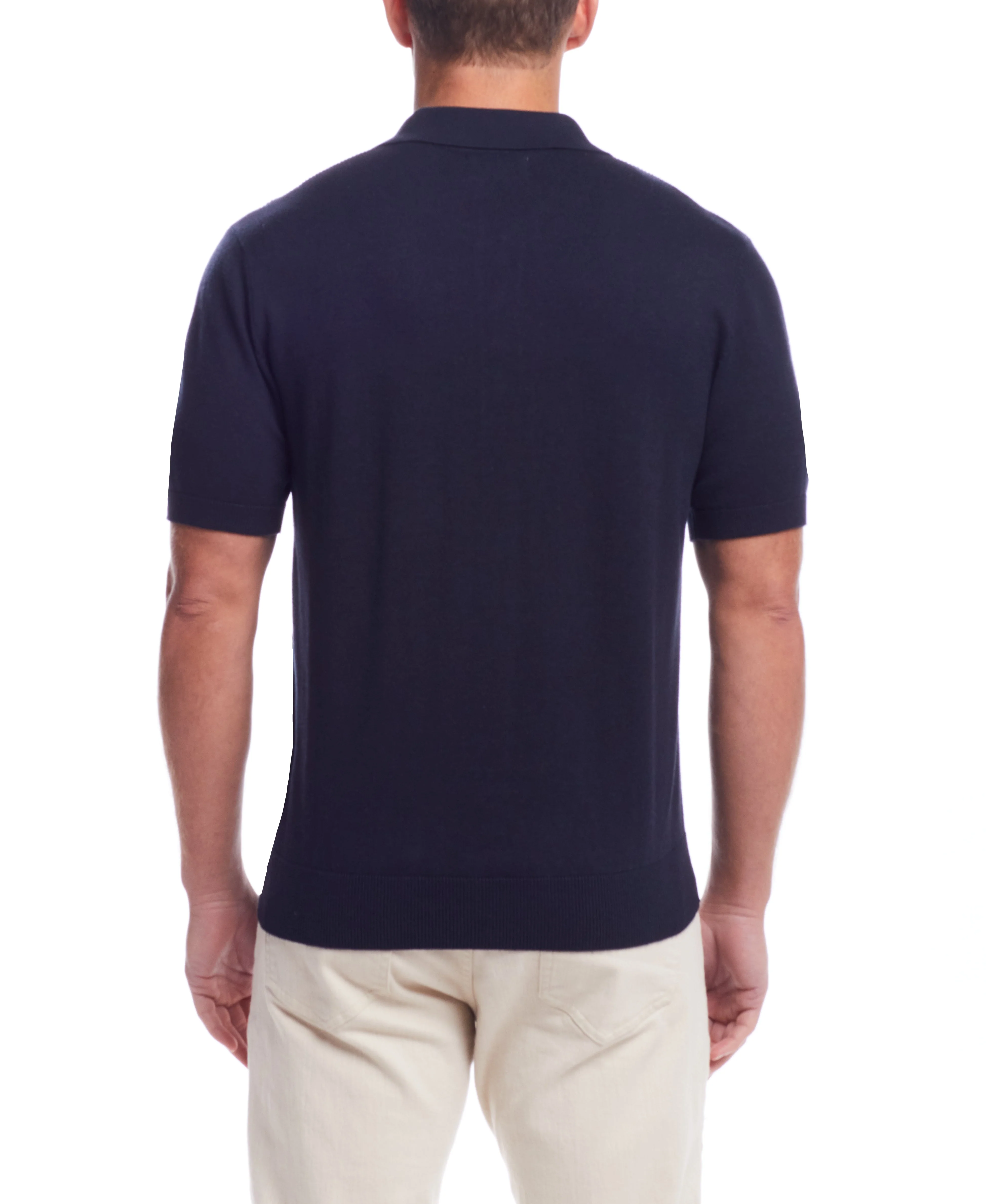 Weatherproof Vintage Men's Short Sleeves Polo Sweater - Image 2