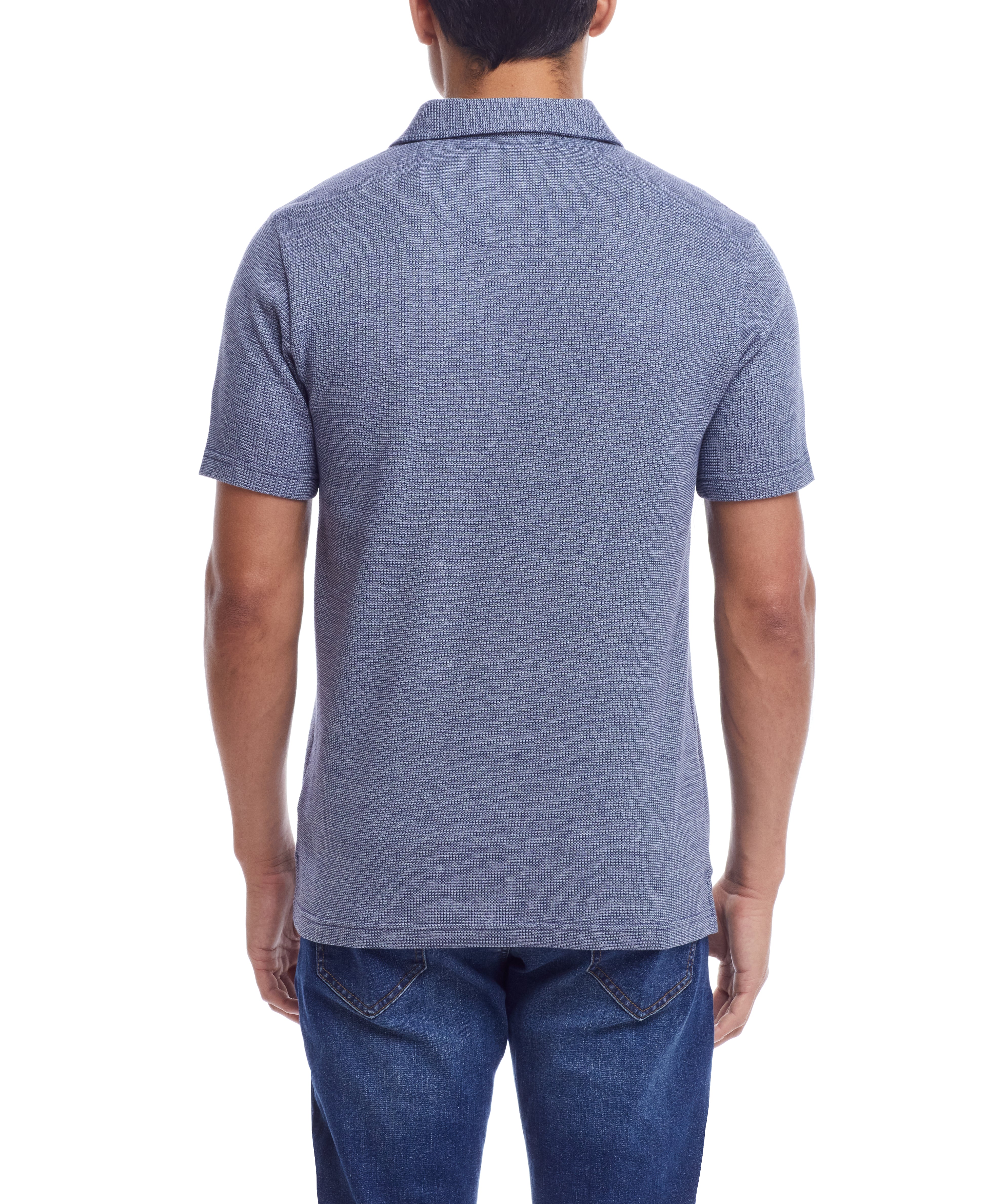 Weatherproof Vintage Men's Waffle Polo Shirt - Image 2